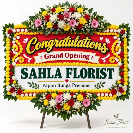 Papan Bunga Ucapan Selamat Parongpong